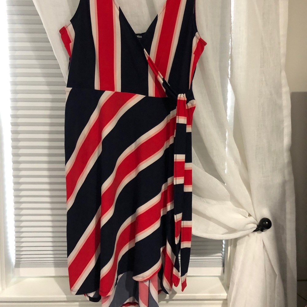 Express faux wrap dress
